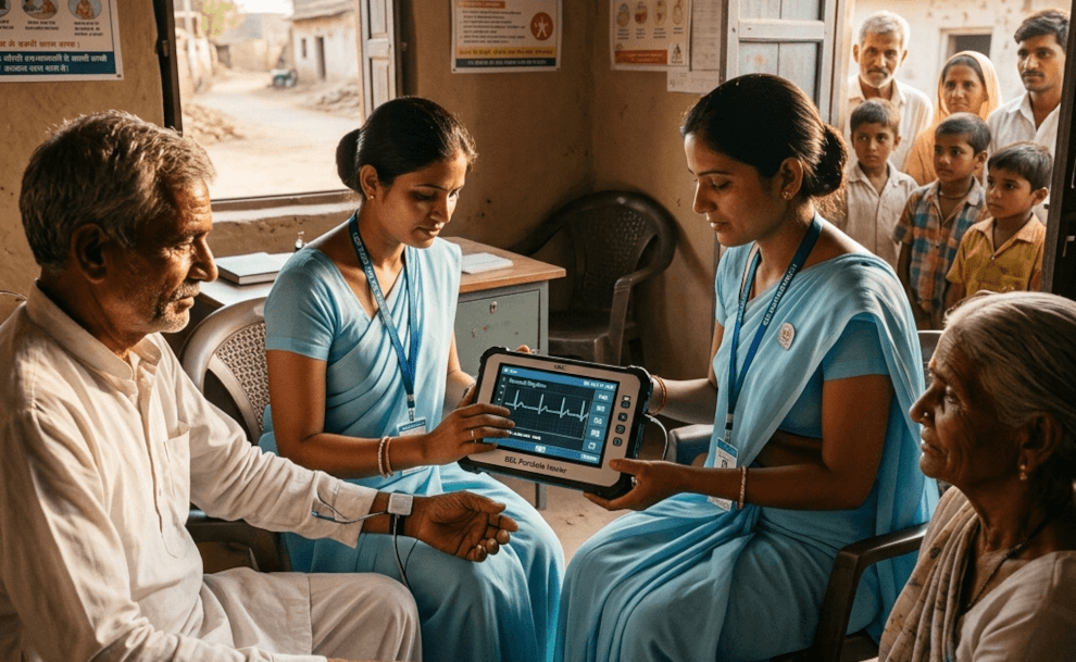 BEL Unleashes AI-Powered "Portable Healer" for Rural Heart Care